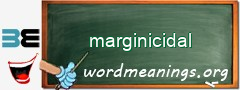 WordMeaning blackboard for marginicidal